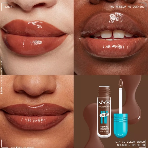 NYX Professional Makeup Lip IV Hydrating Lip Gloss Stain- SPLASH N SPICE - Picture 1 of 9